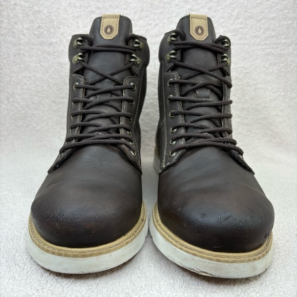 Volcom Smithington II Leather Lace Up Boots Men’s 10 Dark Brown Winter Fall Moto main image 5
